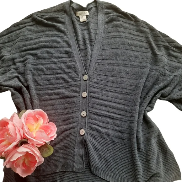 Rachel Zoe Dolman Sleeve Buttoned Cardigan - Picture 3 of 12